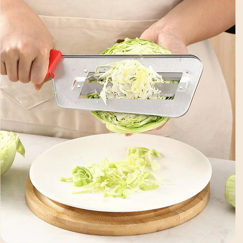 Cabbage Hand Slicer: Manual Vegetable Cutter for Homemade Coleslaw & Sauerkraut - Kitchen Tool for Easy Slicing