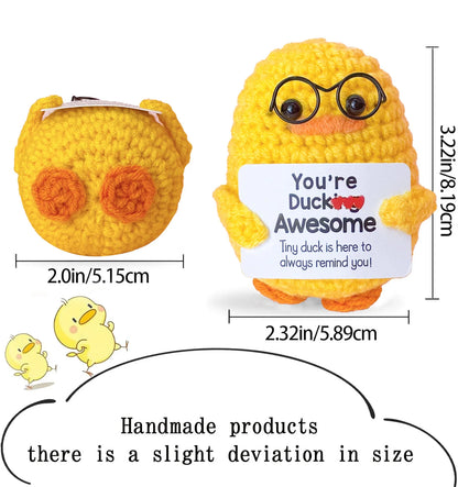 Positive Energy Crochet Doll — Handmade Knitted Plush Potato, Plant, Avocado, Bee & Animal Pocket Hug Emotional Support Gift
