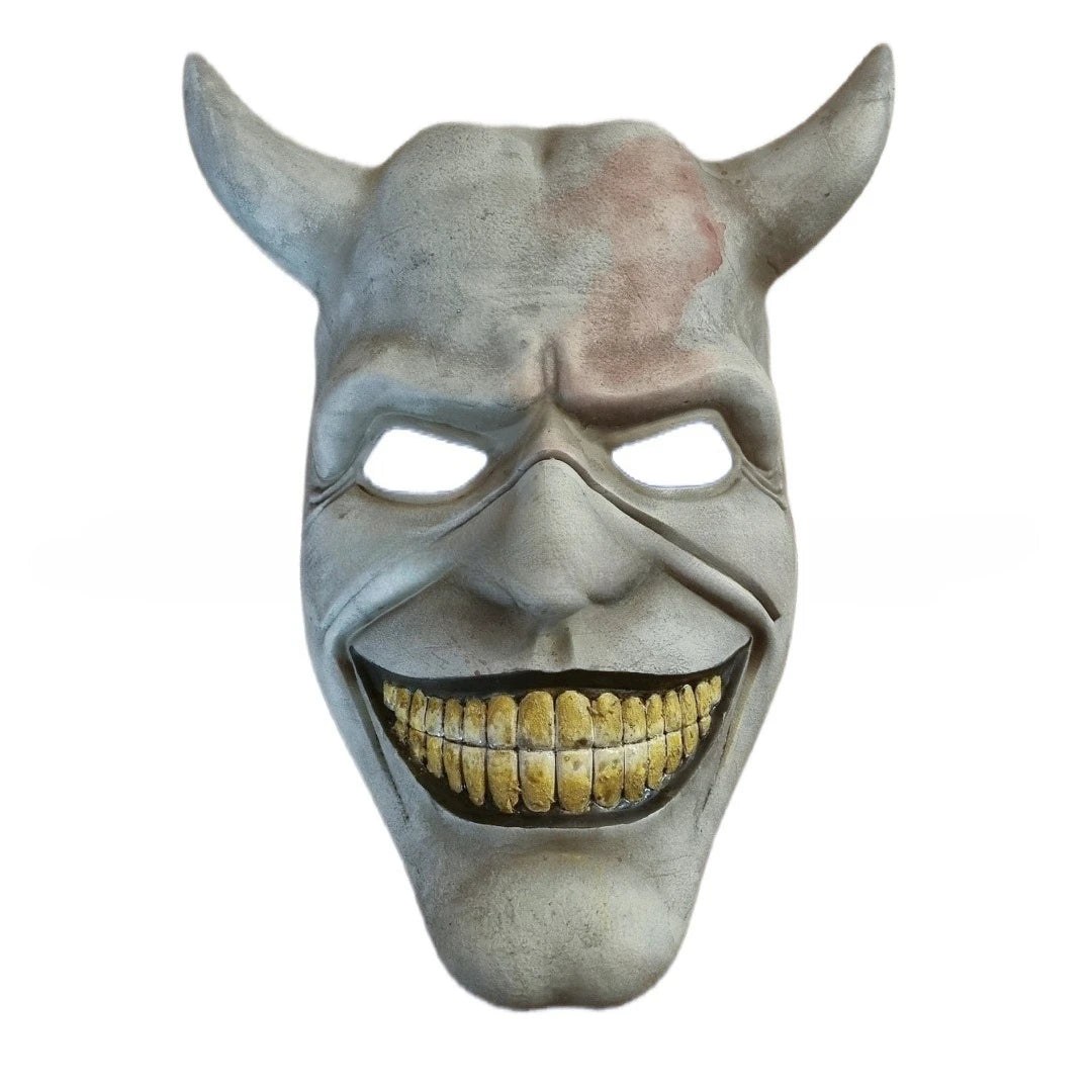 The Black Phone Horror Half Face Mask – Scary Halloween Masquerade Cosplay Accessory