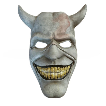 The Black Phone Horror Half Face Mask – Scary Halloween Masquerade Cosplay Accessory