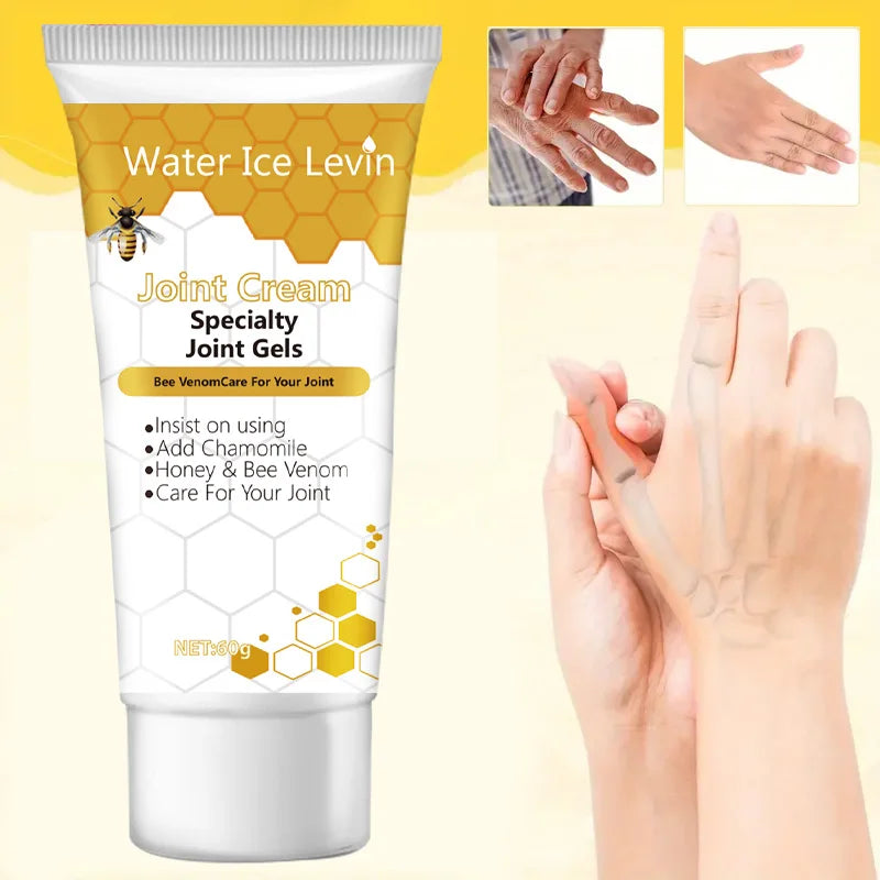 Bee Venom Joint Cream - Hypoallergenic Soothing Moisturizing Lotion with Light Fragrance for All Skin Types
