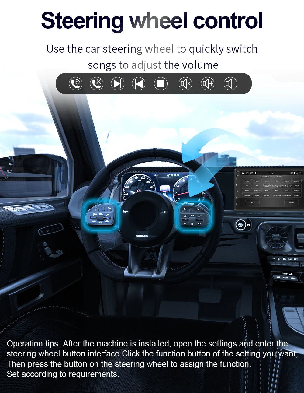 Android 13 Car Radio — 7/9/10" 2-DIN GPS Multimedia Player with 64GB, Wireless CarPlay & Android Auto