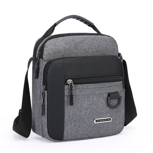 Large Capacity Men's Waterproof Shoulder Bag – Wear-Resistant Backpack with Multiple Pockets for Business
