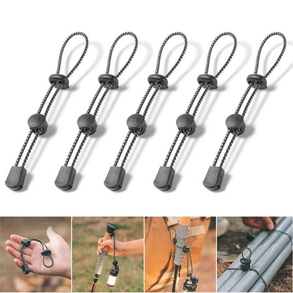 Adjustable Elastic Rope Set — Backpack & Trekking Pole Holder for Hiking, Mountaineering, 2/4/6pcs