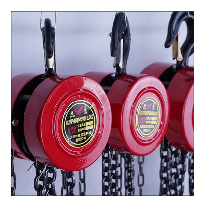 3M Heavy Duty Manual Chain Hoist - Hand Chain Block with Hook for Industrial & Construction Lifting