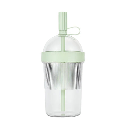 17oz Reusable Coffee Tumbler - Insulated Drink Cup with Lid and Straw for Home Office Travel