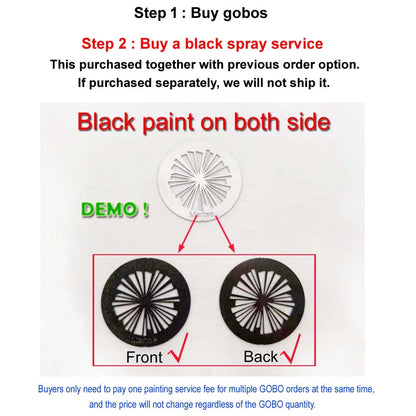 27mm Gobo Pattern Light - 22mm Creative Small Projection Auxiliary Scene Lighting Accessory