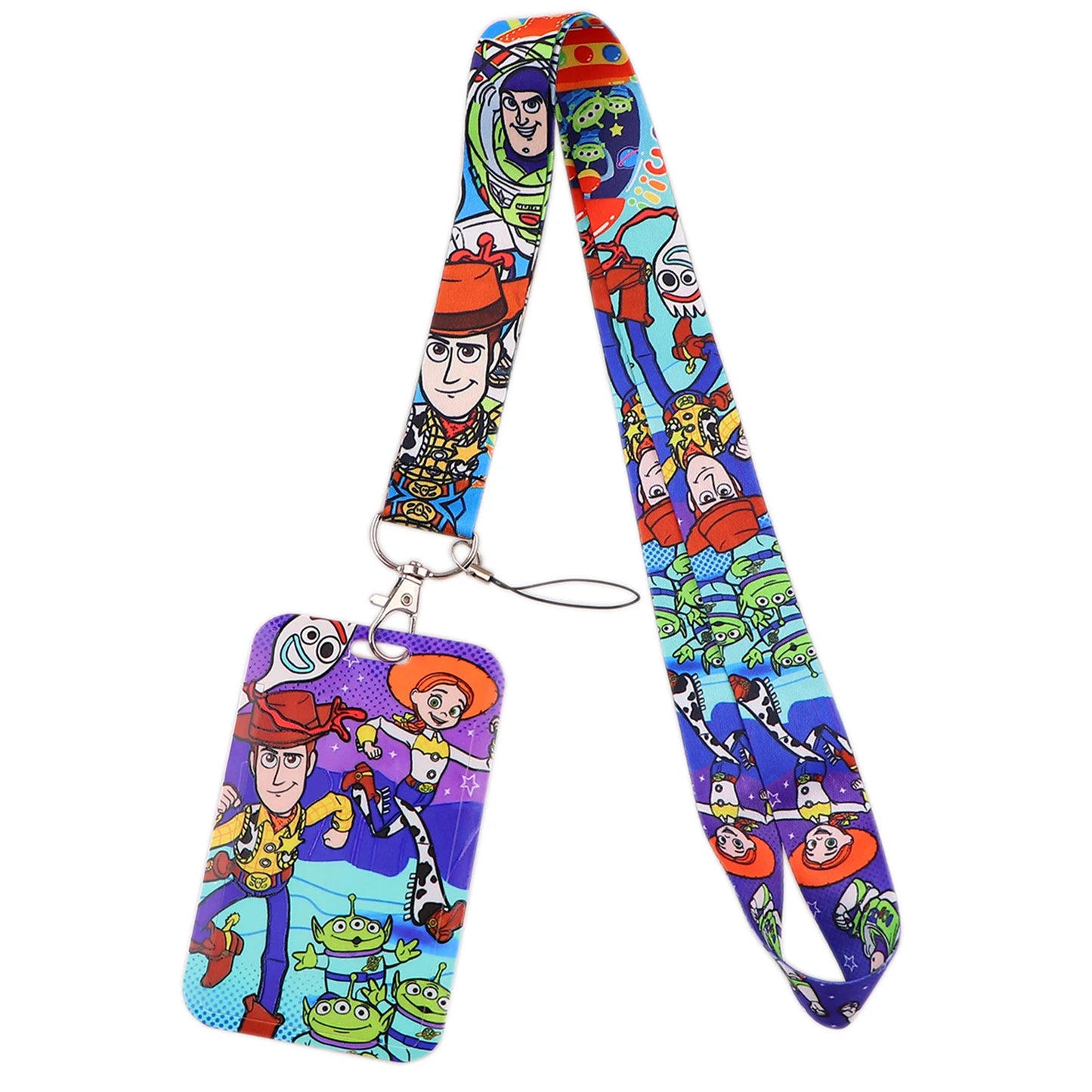 Cartoon Stitch Credential Holder Lanyard – Cute Neck Strap for Keychain, Pass & Credit Card Holder Accessories