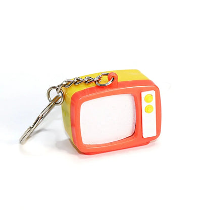 Retro TV Keychain – Miniature LED Television Pendant Toy for Kids & Home Decor
