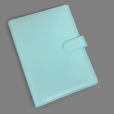 Candy Color A5 PU Leather Binder – Cute Kpop Photocard Album & Loose-Leaf Photo Card Storage Book