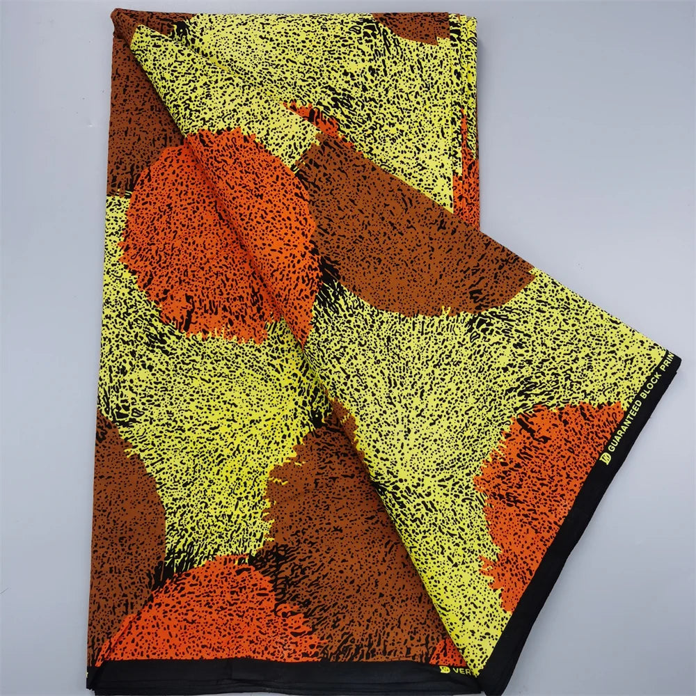 African Ankara Wax Print Fabric - 100% Cotton Nigerian Designer Pagne for Sewing & DIY Party Dresses