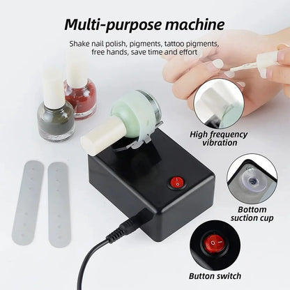 JOYSTAR Model Paint & Nail Lacquer Shaker Machine – Even Mixing Tool for Nail Art, Tattoo Ink & Hobby Paints