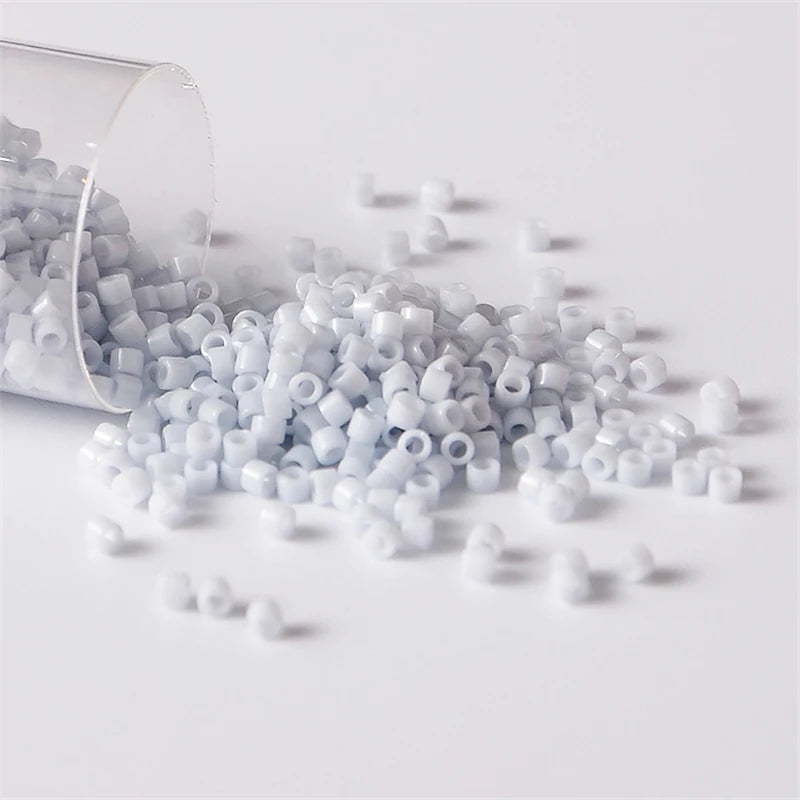 Miyuki Delica 11/0 Seed Beads - Glazed Luster Glass Beads for DIY Jewelry Making