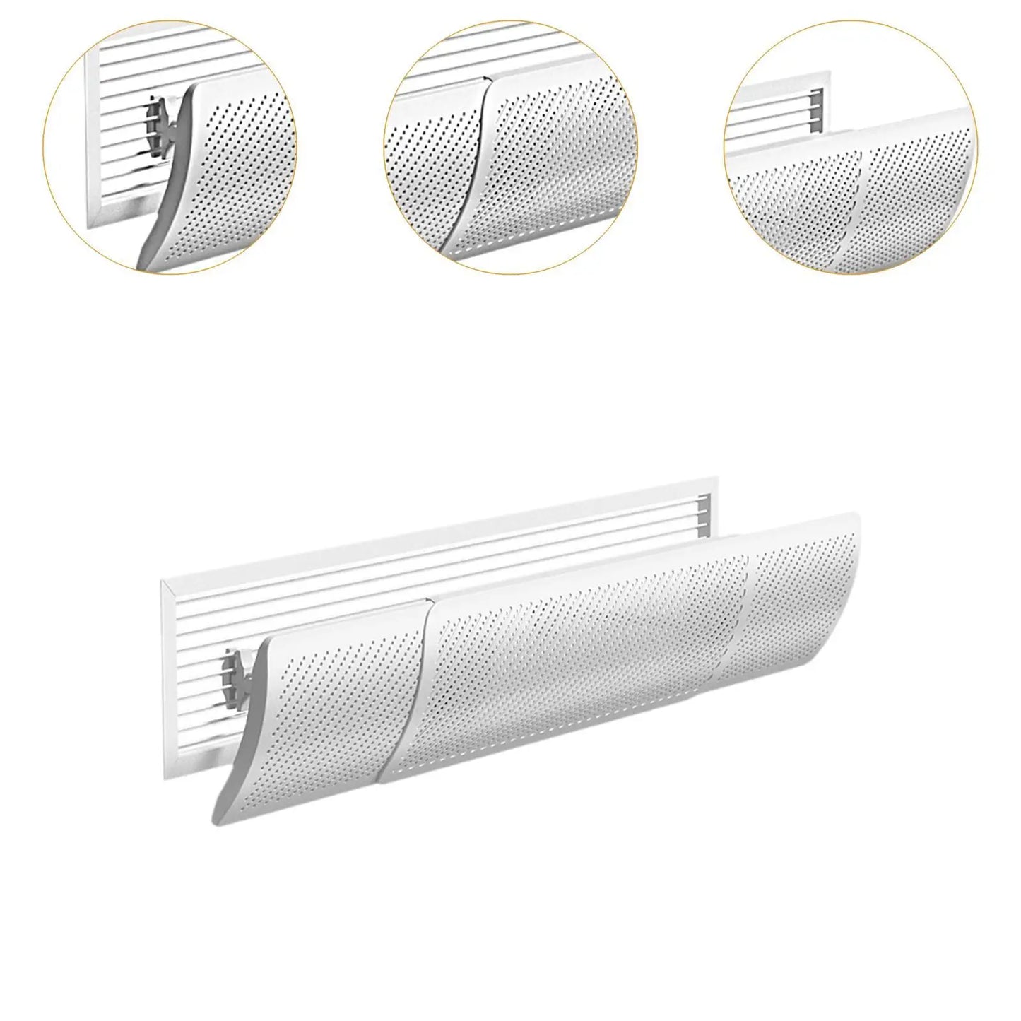Retractable Air Conditioner Deflector – Adjustable Wind Baffle for AC Outlets, Ideal for Home, Office, Bedroom & Nursery