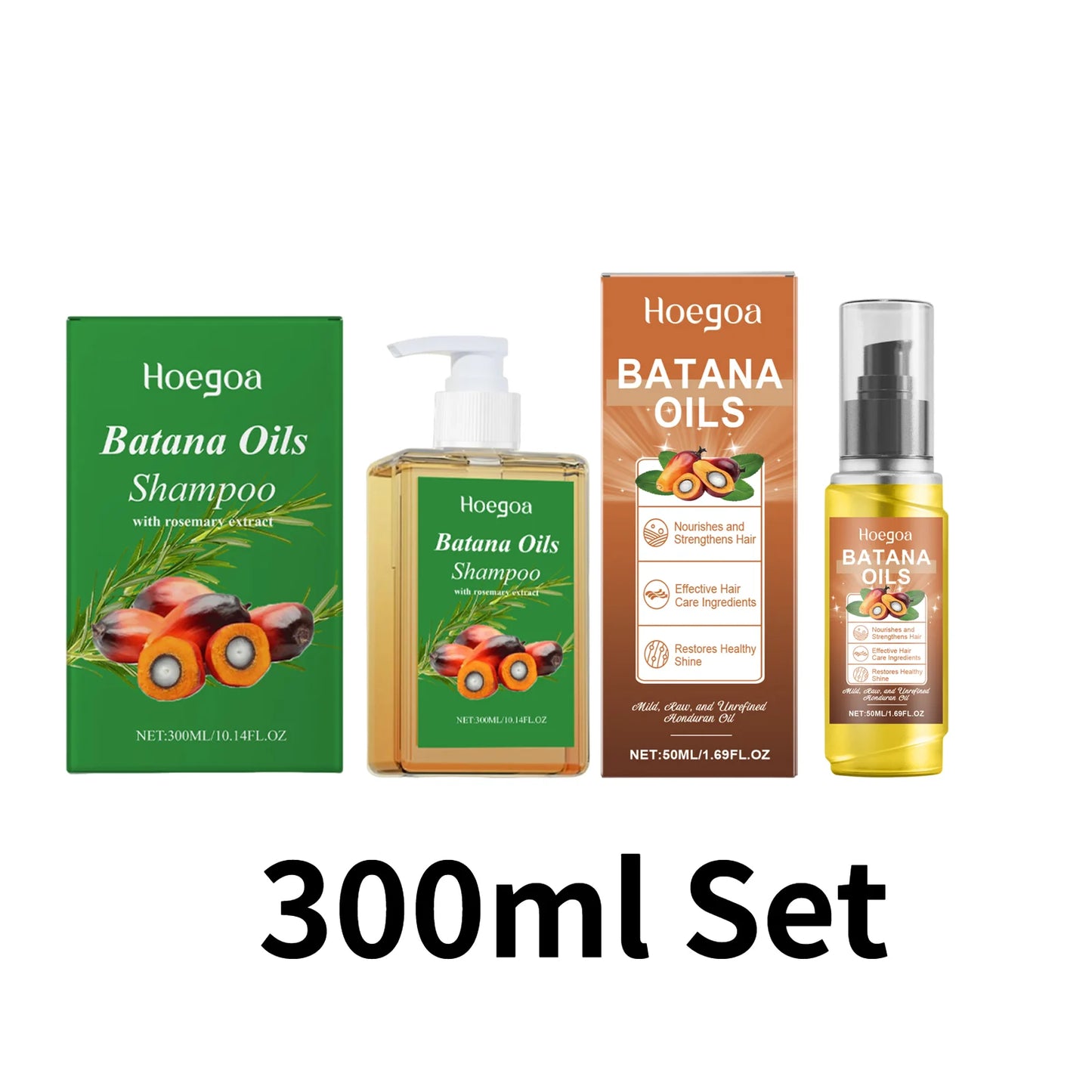 Organic Batana Oil Shampoo - Nourishing Rosemary Extract Formula for Scalp Care, Hair Repair & All Hair Types