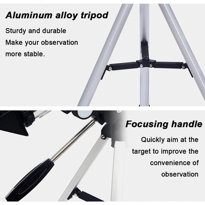 150X Astronomical Telescope – 70mm Refractor Portable Travel Scope with Phone Adapter & Wireless Remote