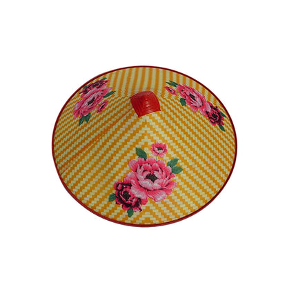 Samurai Straw Ninja Hat — Asian Bamboo Conical Cosplay Cap, Japanese Rice Farmer Party Decorative Hat