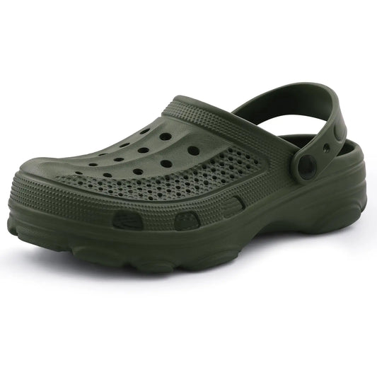 Comwarm Men’s Clogs Slippers – Breathable Non-Slip Garden & Beach Sandals for Indoor Outdoor Casual Wear