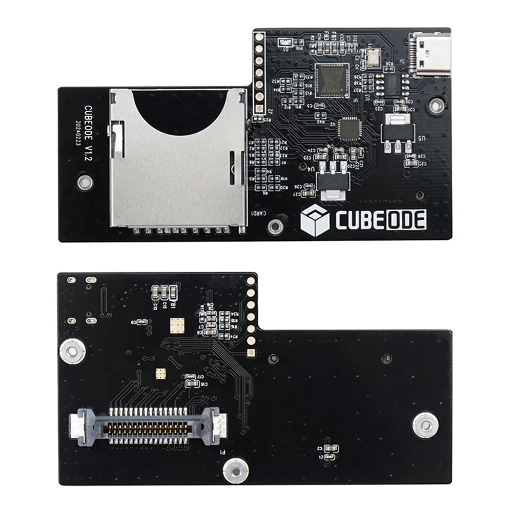 CUBEODE V1.2 GameCube Optical Drive Emulator — Upgraded ODE Board, Replace DVD Drive (No SD2SP2/SDGecko Required)
