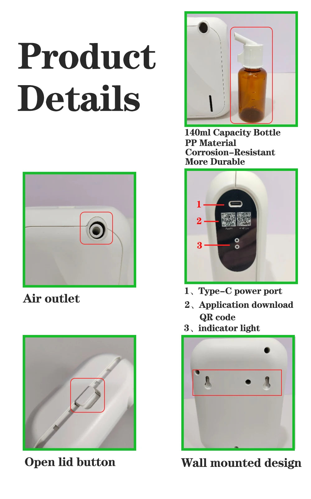 Aroma Diffuser Scent Machine – Bluetooth APP-Controlled Fragrance Distributor with 200m³ Coverage for Home