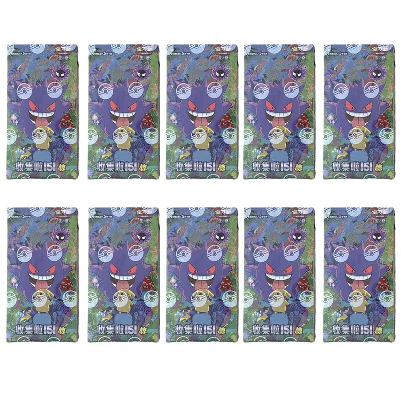 Pokémon TCG Chinese 151 Collectible Cards - Ponyta & Gengar Game Cards Blind Box Toy