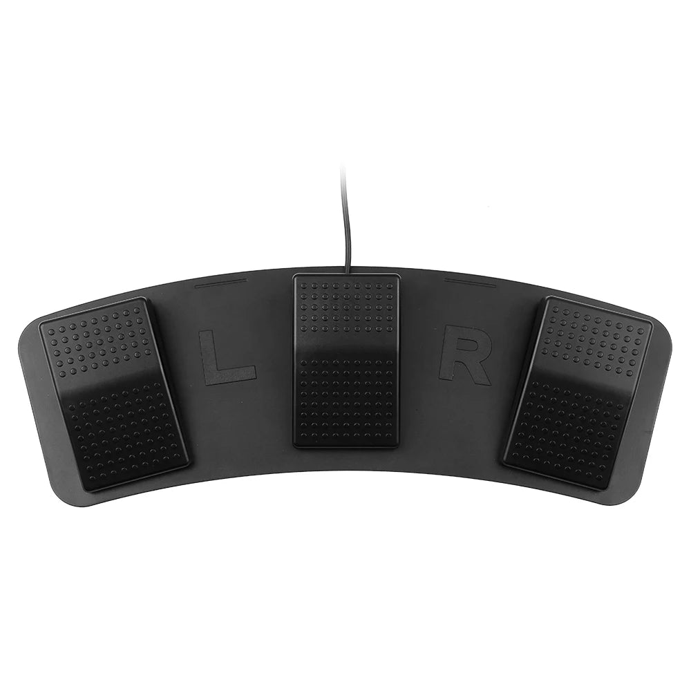 FS23-PM USB Triple Foot Switch — Multifunctional Mechanical Pedal for Music, Gaming & Image Control