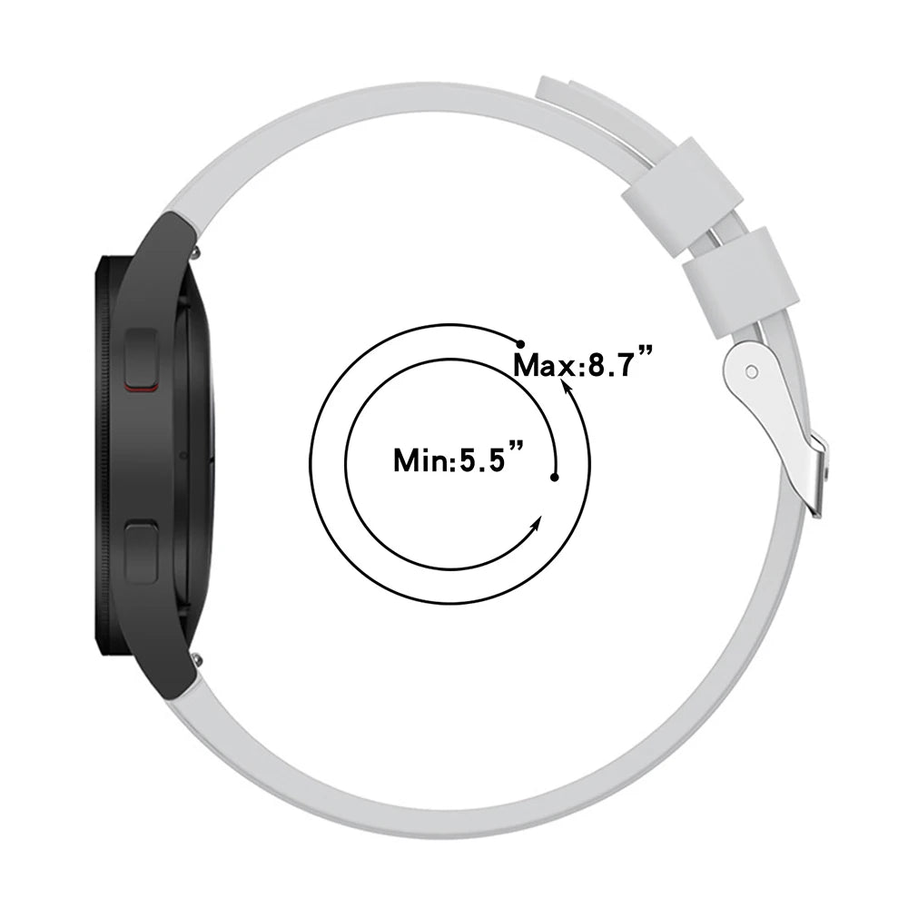 Samsung Galaxy Watch 4/5/6/7 TPU Protective Case - All-Around Cover with Sport Band for Galaxy Watch 6 Classic 43/47mm