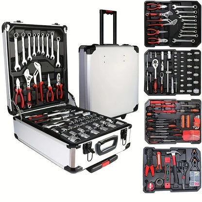 899-Piece Professional Tool Kit - Portable Multi-Function Toolbox for Home, Car Repairs & DIY Projects