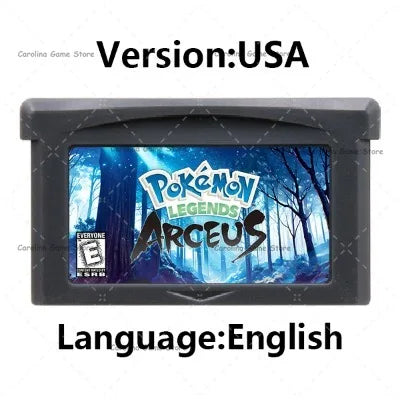 GBA 32-Bit Game Cartridge | Pokemon Series Yellow Sword Shield Arceus Legend Console Card