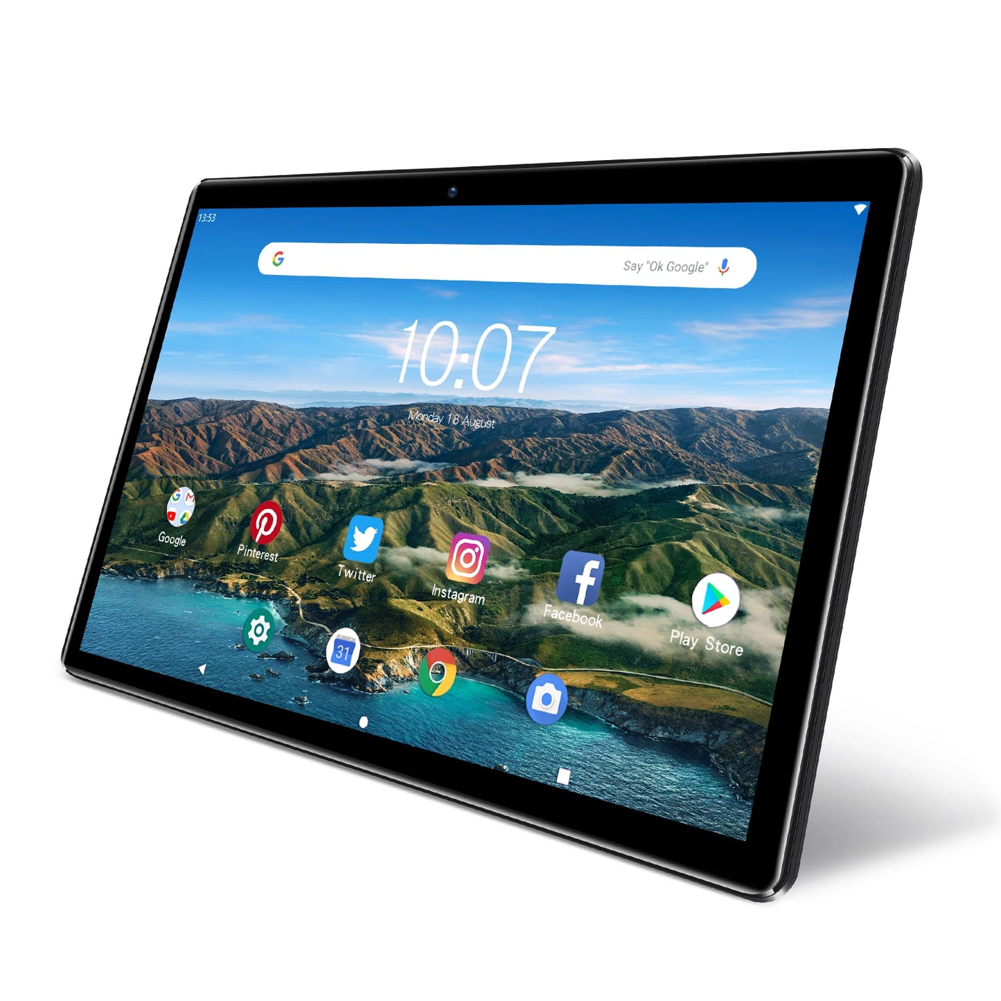 PRITOM 10-Inch Tablet PC – Android 13, 64GB, Quad-Core, SIM Slot, WiFi, GPS & 3G Phone Call Support