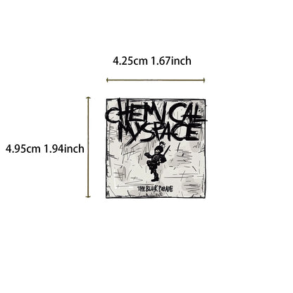100-Piece My Chemical Romance Sticker Set - Waterproof Vinyl Decals for Laptops, Phones, Guitars, and Luggage
