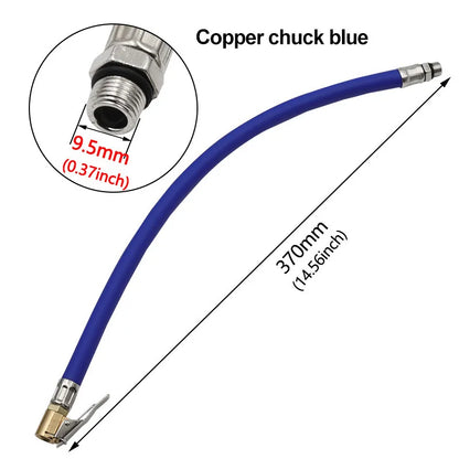 Car Tire Air Inflator Extension Hose – Twist Lock Air Chuck Adapter for Bike & Motorcycle Pump