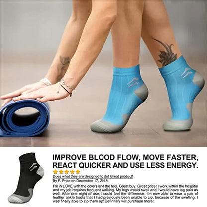 Men's Compression Socks - Breathable Support Socks for Running, Cycling, Outdoor Sports & Everyday Wear