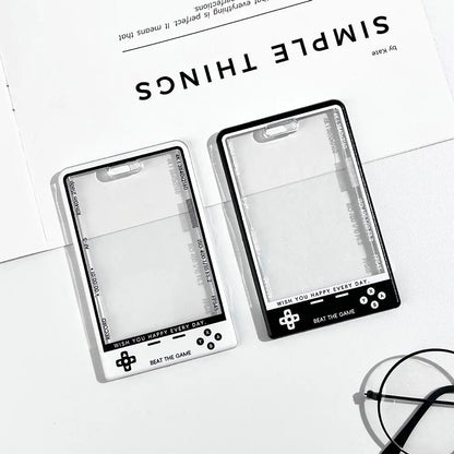 Kpop Card Holder — Fashion Transparent Student ID & Photocard Protector with String for Kids & Idol Fans