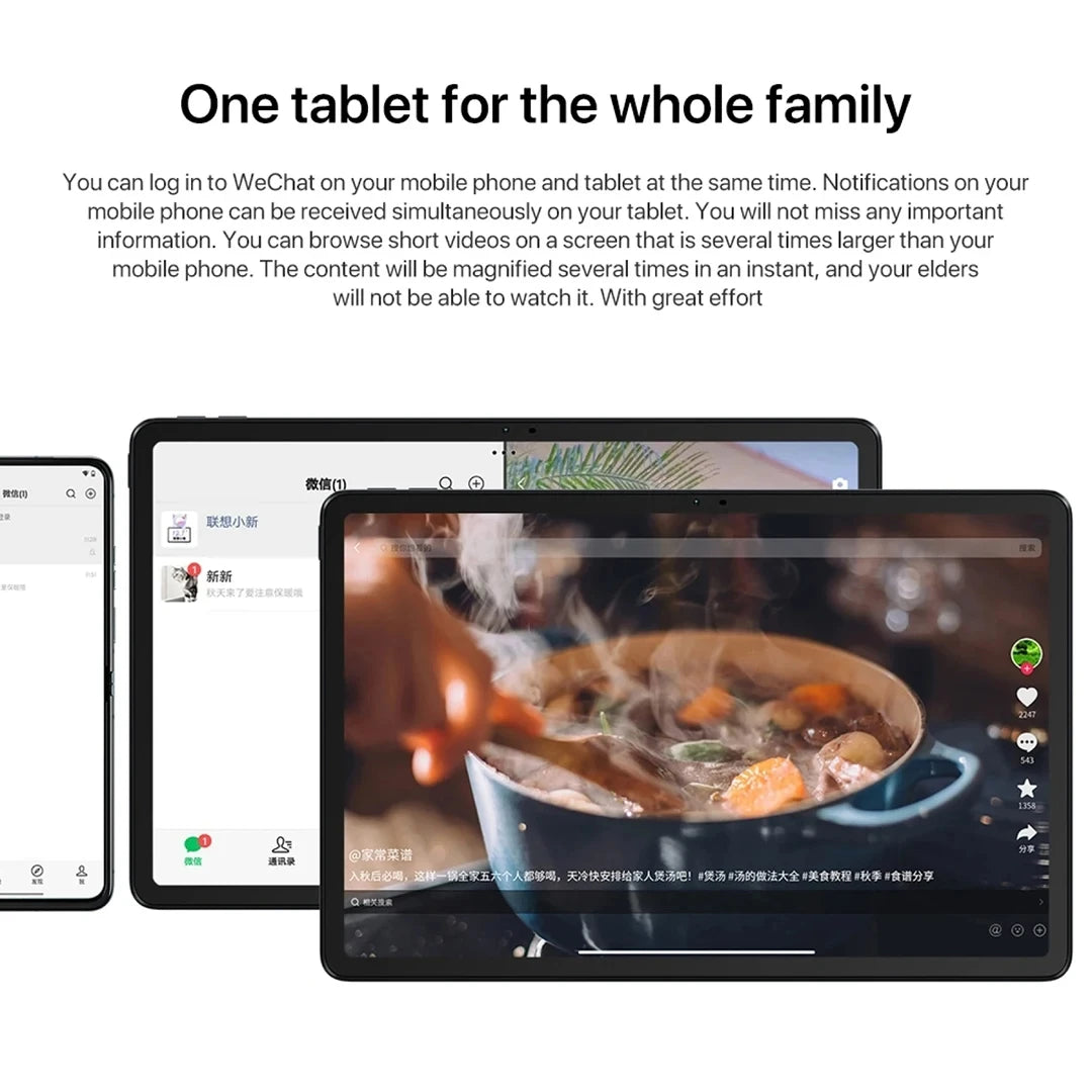 Lenovo Xiaoxin Pad 2024 Tablet – 6GB/8GB RAM, 128GB/256GB Storage, 11" Display, Snapdragon 685, 7040mAh Battery, Android WiFi Tab