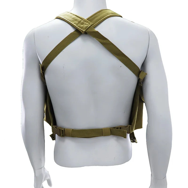 Tactical MOLLE Vest | Quick Release Hunting & CS Training Chest Vest with AK Belly Pockets
