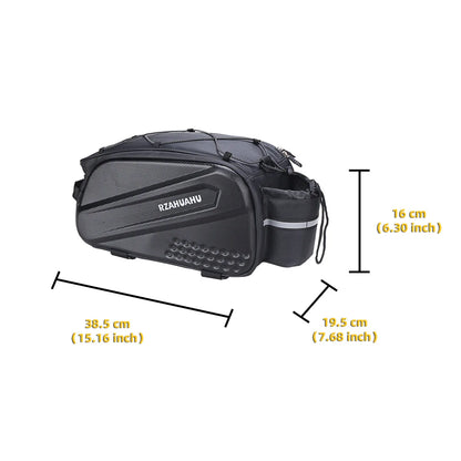 Large Capacity Bike Bag — Waterproof Bicycle Rear Carrier Pannier, Shoulder Handbag & Trunk Saddle Bag