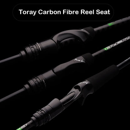 PURELURE ZERO UL Fishing Rod - Lightweight Carbon Spinning & BFS Rod for Trout and Bass
