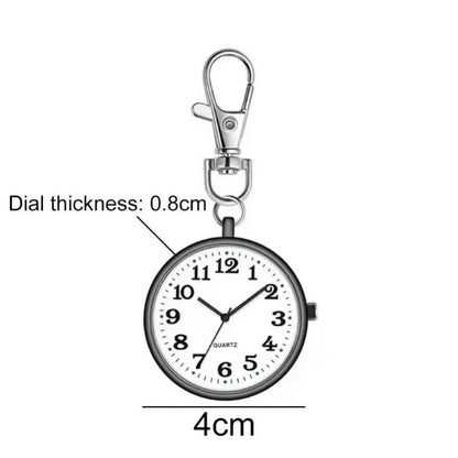 Mini Cute Quartz Pocket Watch - Compact Keyring Watch for Nurses, Doctors, Students, and Everyday Gifts