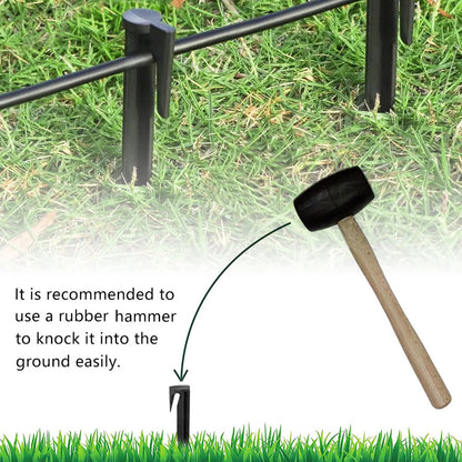Garden Lawn Mower Ground Pegs - 100-300PCS Eco-Friendly Boundary Cable Stakes for Quick Installation