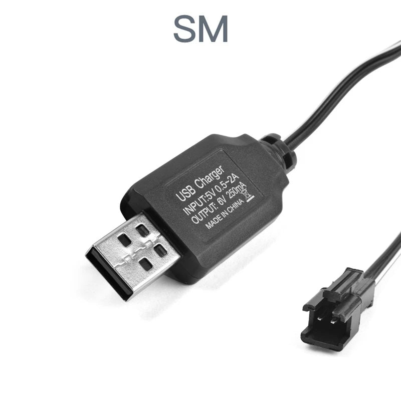 NiCd NiMH Battery Charger 2.4V–9.6V - RC Car Boat Tank Toy Battery Charger with SM-2P SM Plug