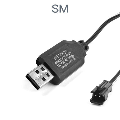 NiCd NiMH Battery Charger 2.4V–9.6V - RC Car Boat Tank Toy Battery Charger with SM-2P SM Plug