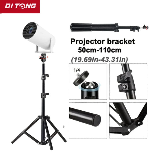 DITONG 110cm Universal Portable Bracket Tripod Stand for Magcubic HY300 Pro & HY320 Mini Projectors