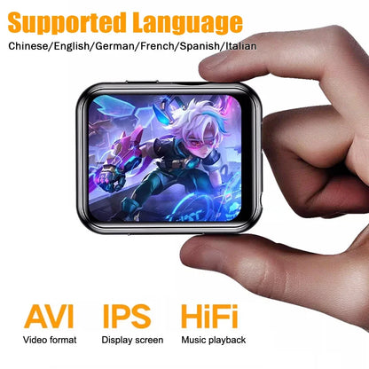 MP3 Music Player with Bluetooth 5.4 - HiFi Walkman with Full Touch Screen, Built-in Speaker, Recorder, Camera, Video Player, FM Radio, and E-book Functionality