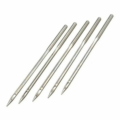 5/10 Pcs Leather Sewing Awl Needles Tool Set – Crochet Bent Hook Needles for Canvas Shoes Repair and DIY Craft Making