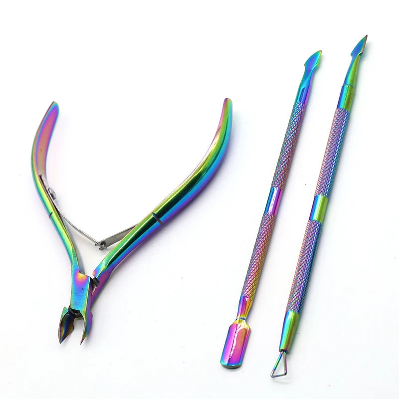 Stainless Steel Dead Skin Remover & Cuticle Pusher - Double-Ended Nail Care Tool for Professional Nail Art Cleaning and Care - 1 Piece