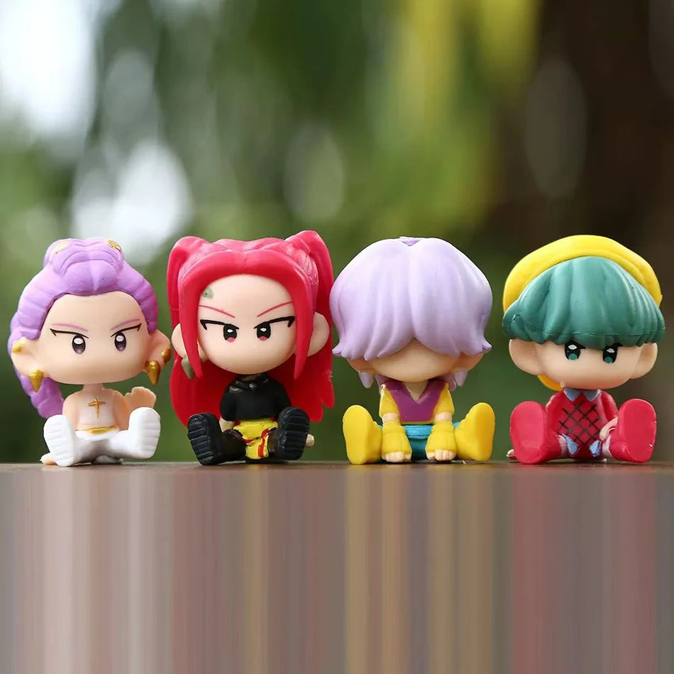 Q Version 10pcs Kpop Demon Hunters Action Figures – Tiger, Rumi, Mira & Zoey Collectible Dolls for Fans