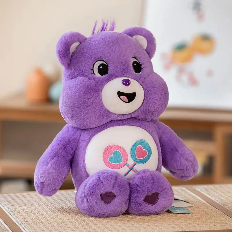 8-Color Care Bears Plush Toys - Cute Stuffed Bear Dolls, Soft Pillows & Home or Car Decorations for Kids’ Birthday Gifts