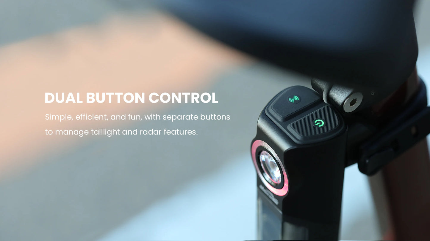 Magicshine Smart Bike Radar Tail Light – Rear View Cycling Taillight Compatible with GPS Bike Computers & Smartwatches