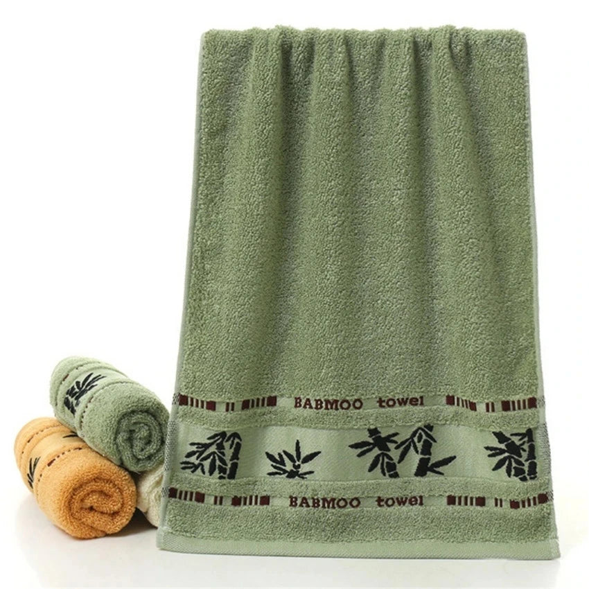 Bamboo Fiber Bath Towels - 1/4/6PCS Thick Absorbent Face & Bathroom Towel Set